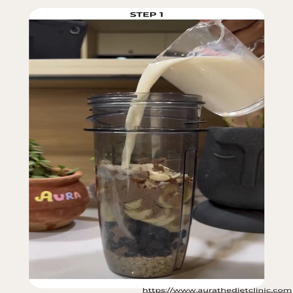 Aura oats milkshake step 1